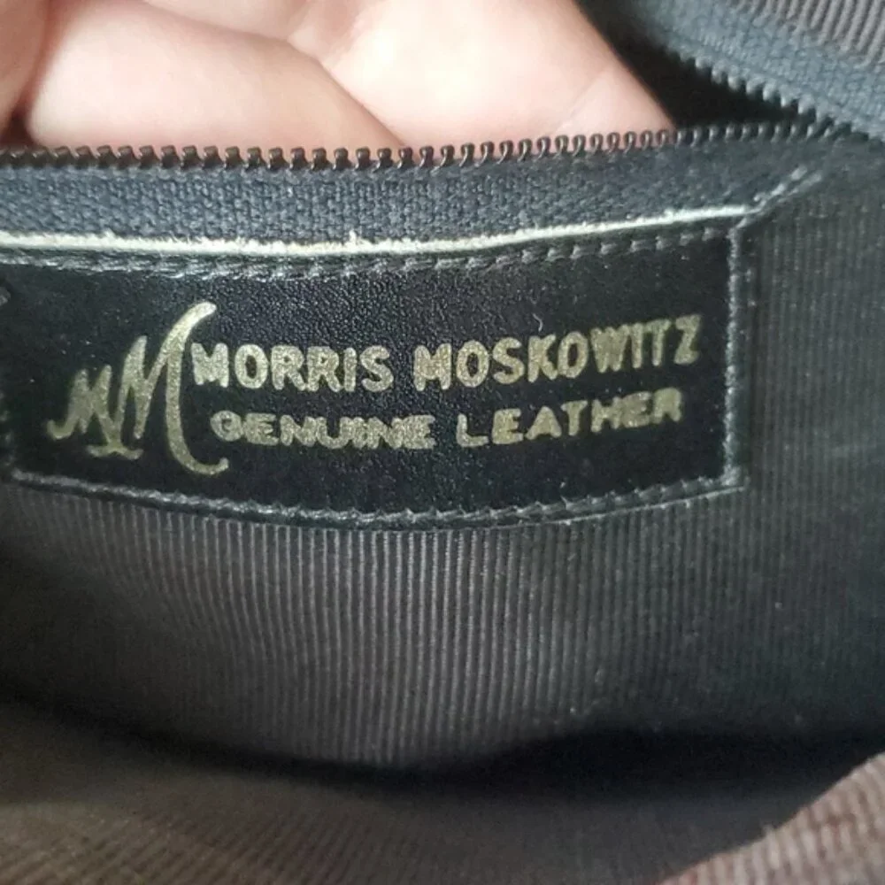 VTG Morris Moskowitz Black Genuine Leather Purse - Picture 12 of 13
